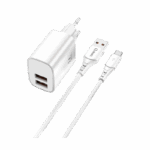 Qcharx Apolo Cargador 2,4A 12W 2 Puertos - USB a Tipo C