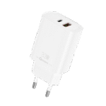 Qcharx Eros Cargador 3A 33W 2 Puertos Tipo C + 1 Puerto USB Blanco