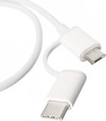 Mi 2 in 1 USB Cable  - Micro USB to Type C (30cm) White Reacondicionado Grado A - Imagen 2