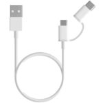 Mi 2 in 1 USB Cable  - Micro USB to Type C (30cm) White Reacondicionado Grado A